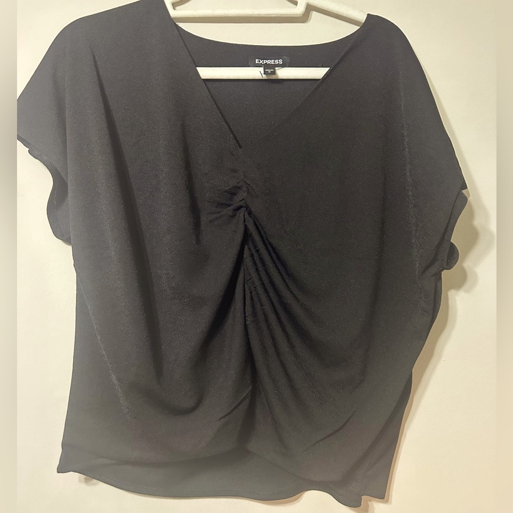 Express scrunch center blouse